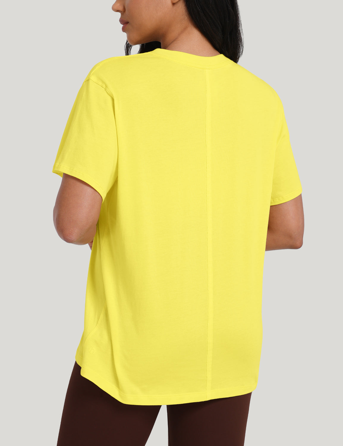 pima crew neck short sleeve shirts Sunshine Yellow