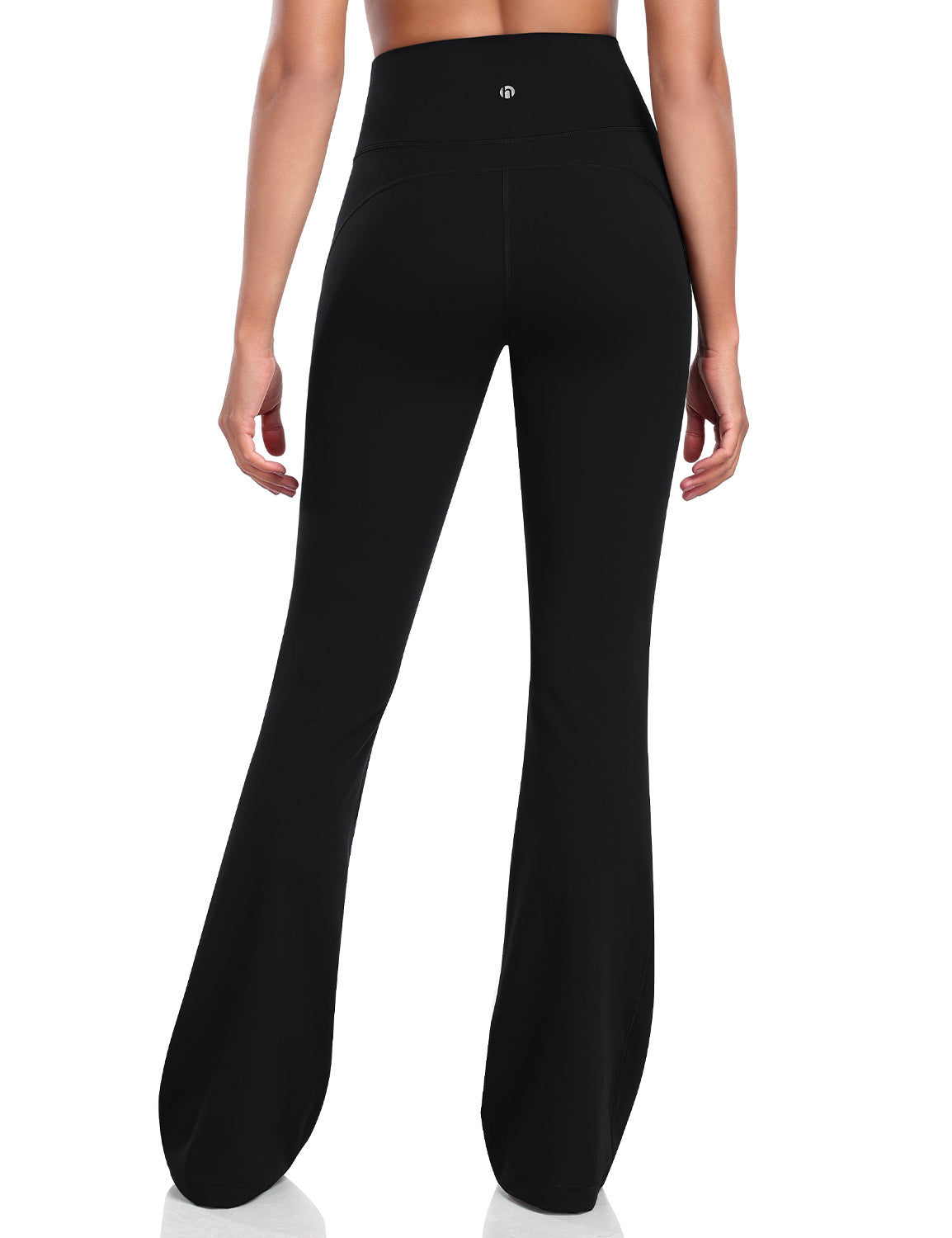 HeyNuts Mellow Flare Leggings 34.5", High Waisted Tummy Control Wide Leg Bootcut Yoga Pants Lounge Soft