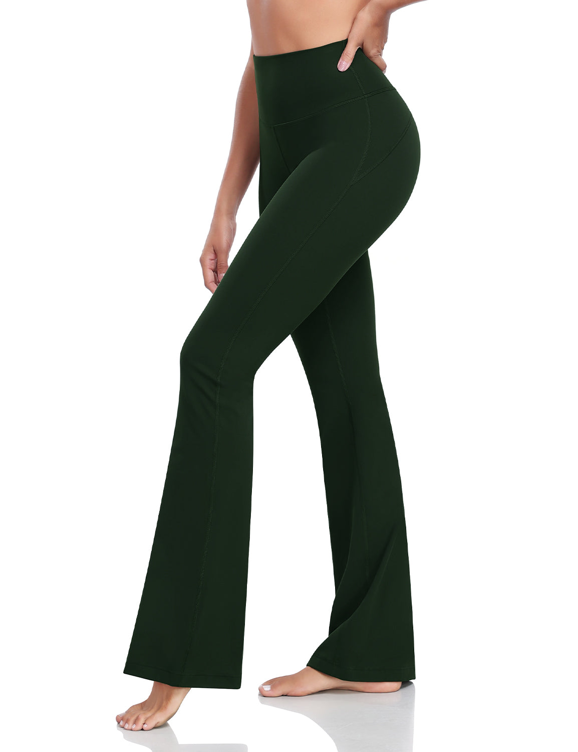 Mellow Flare Leggings 34.5 Vintage Green