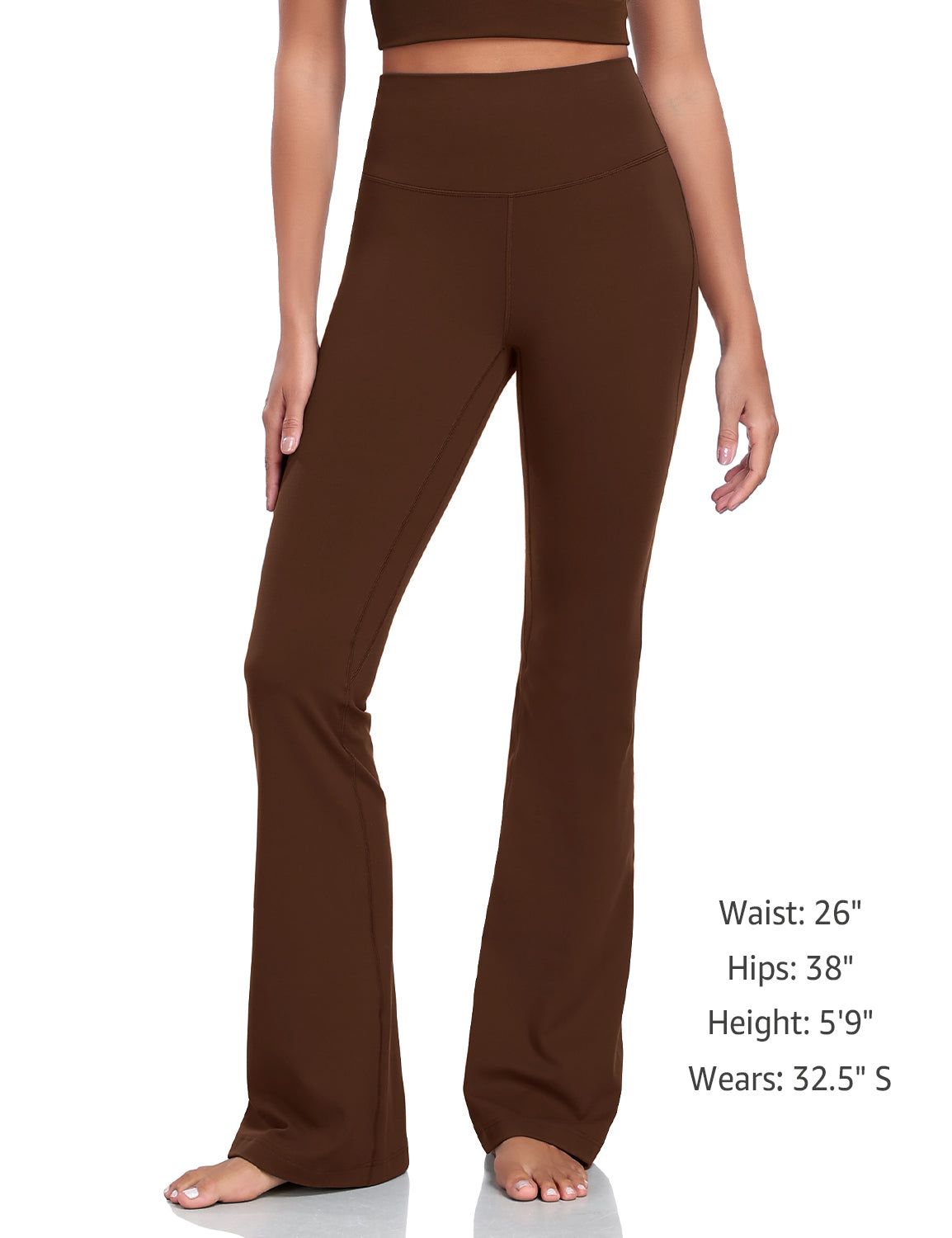 Harmony Flare Leggings 34.5 Java Coffee