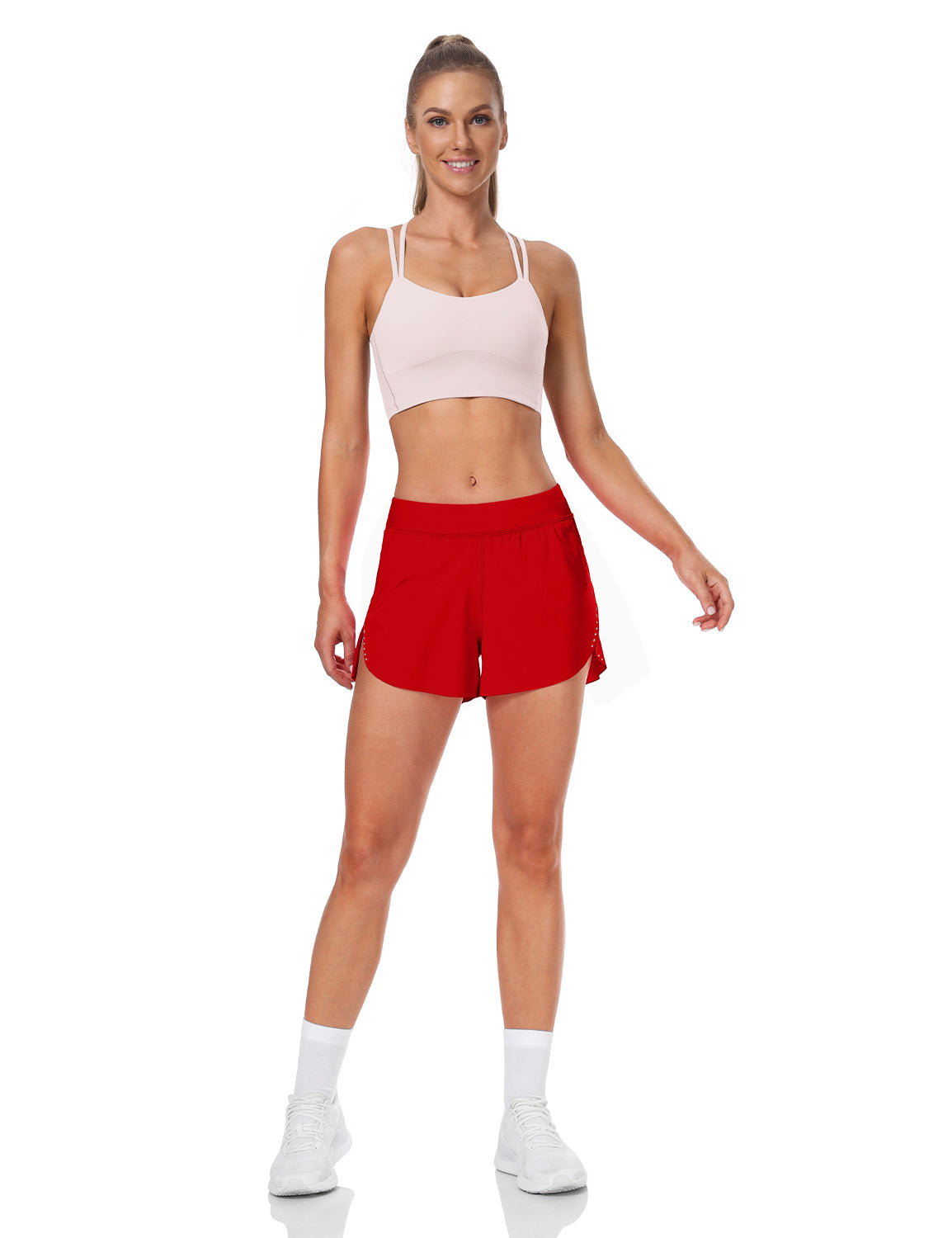 Running Shorts True Red