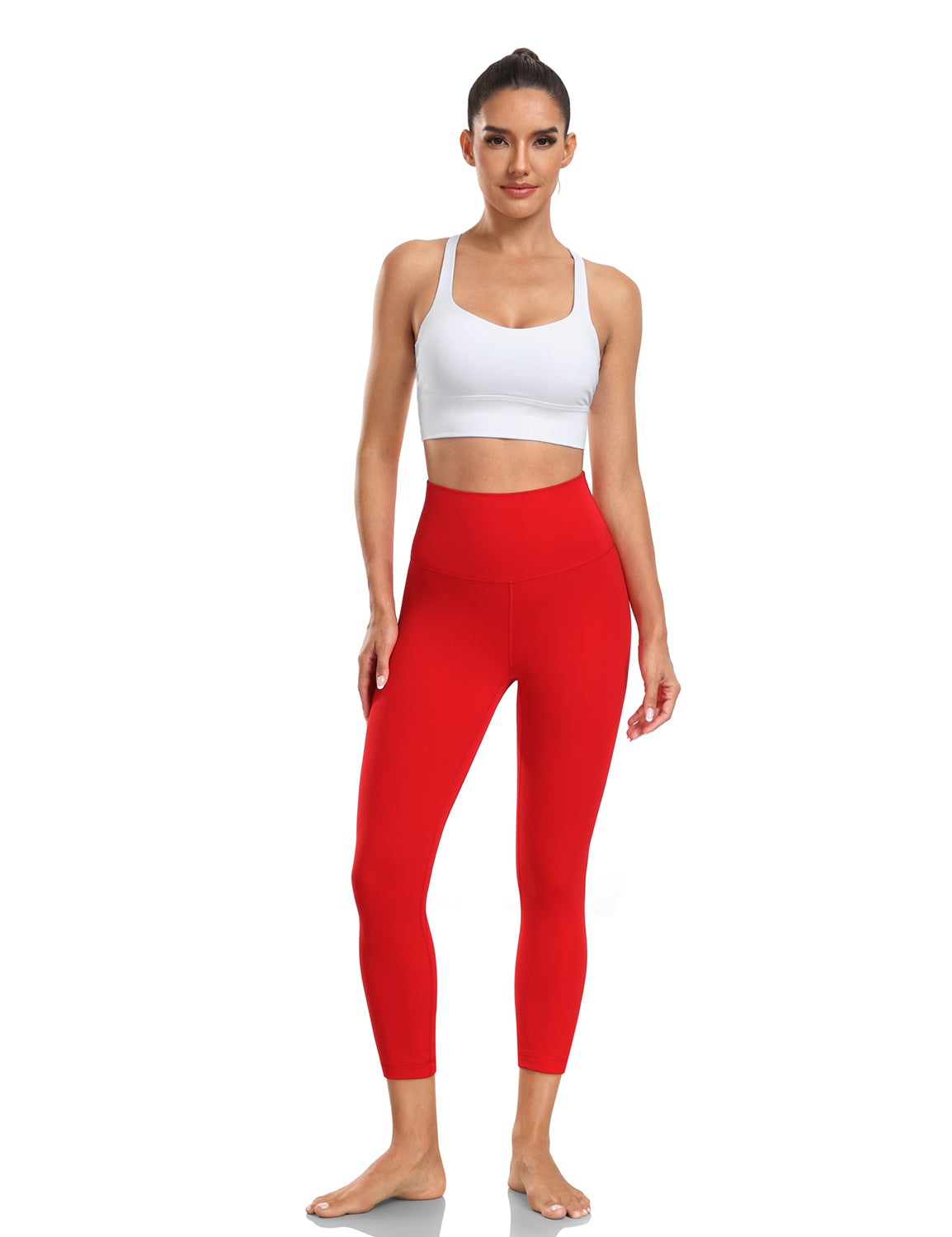 yoga pro leggings 21 True Red