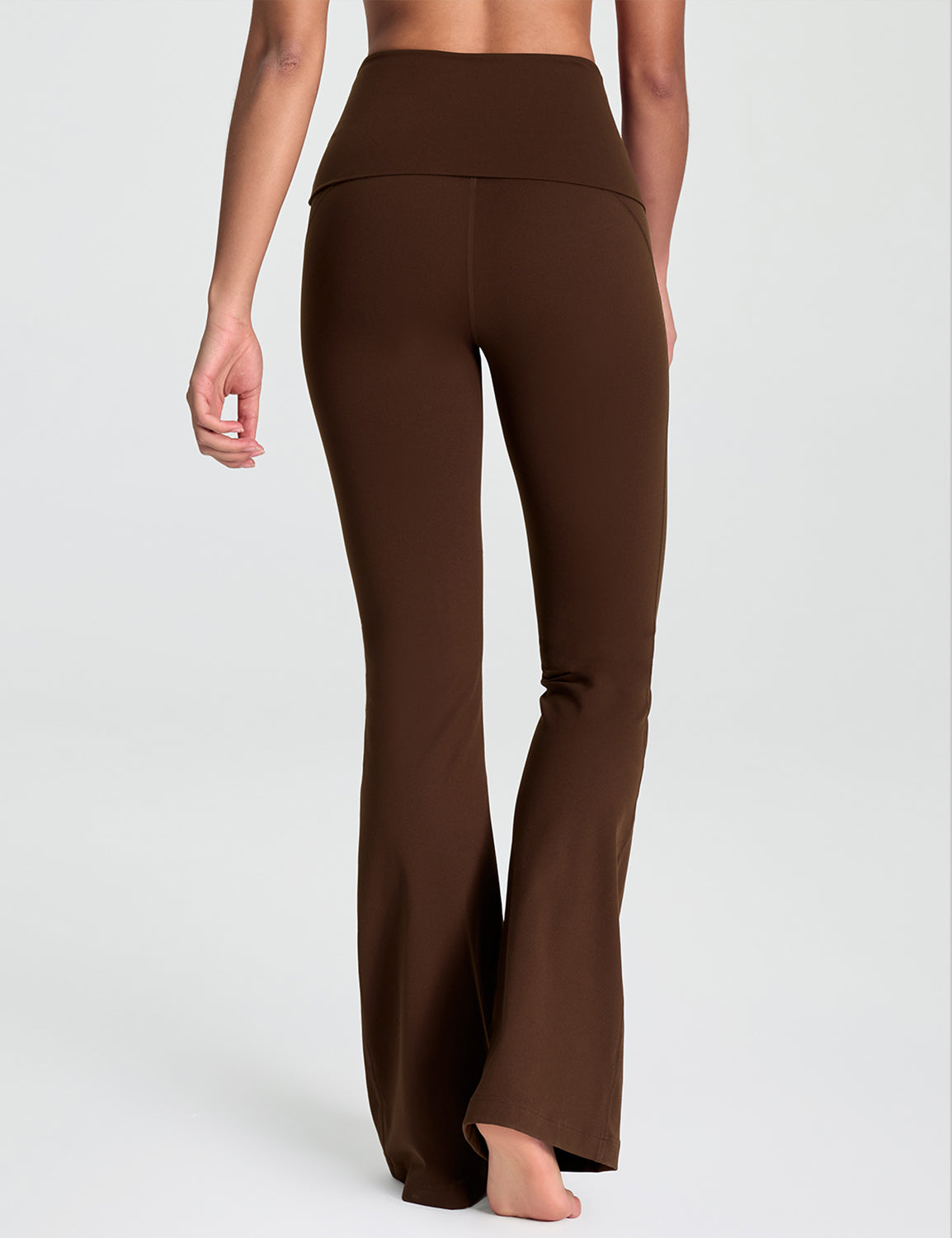 Mellow Foldover-Waist Flared Leggings 34.5"