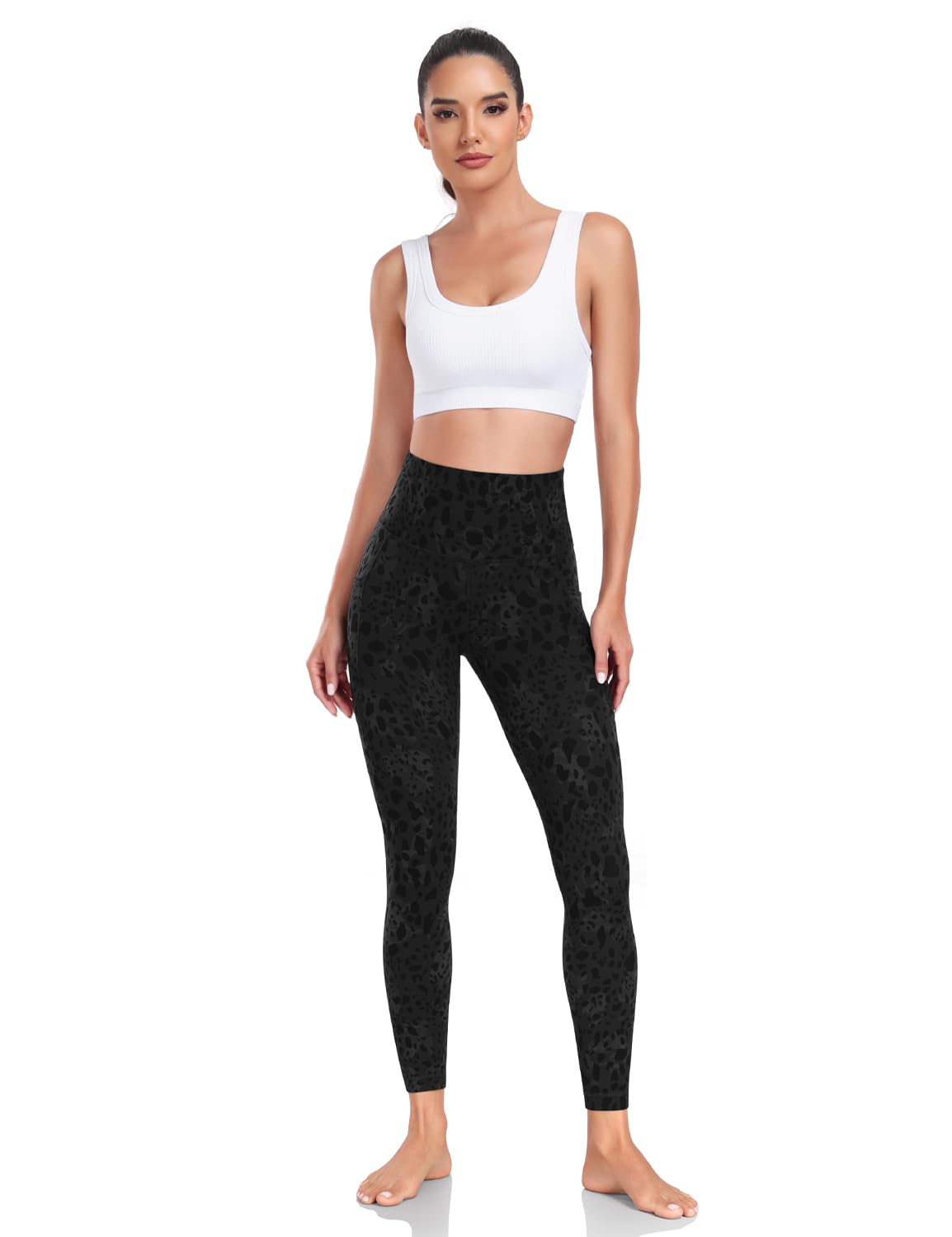 Pockets leggings Black Cheetah