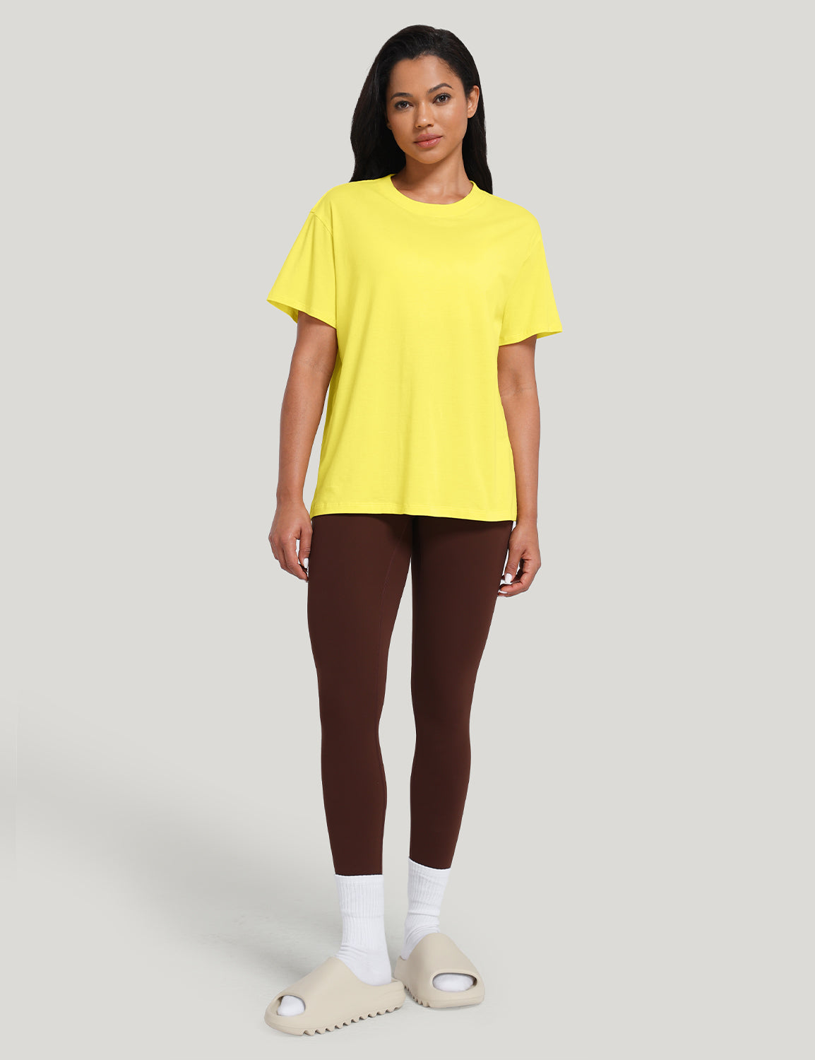 pima crew neck short sleeve shirts Sunshine Yellow
