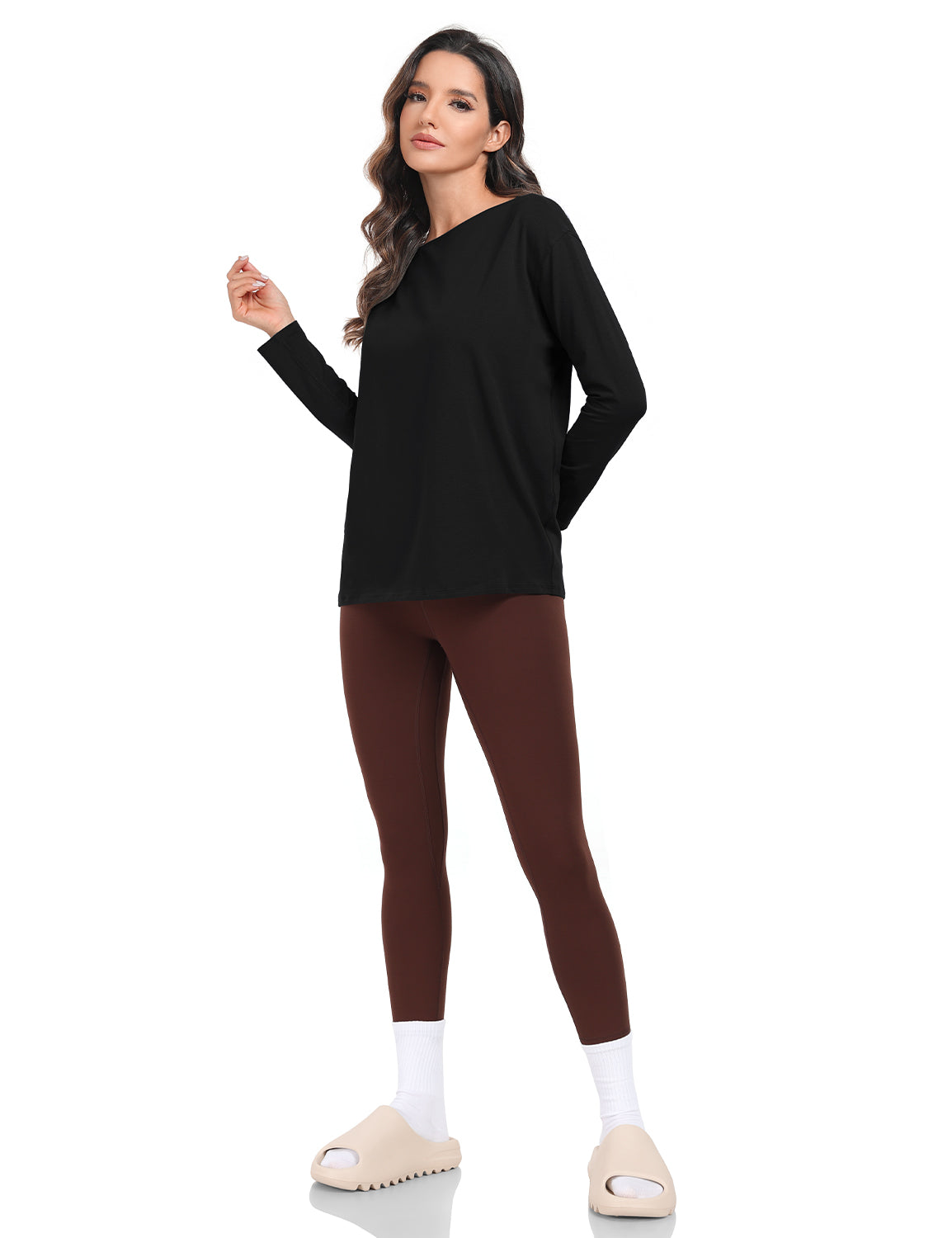 pima boat neck long sleeve shirts