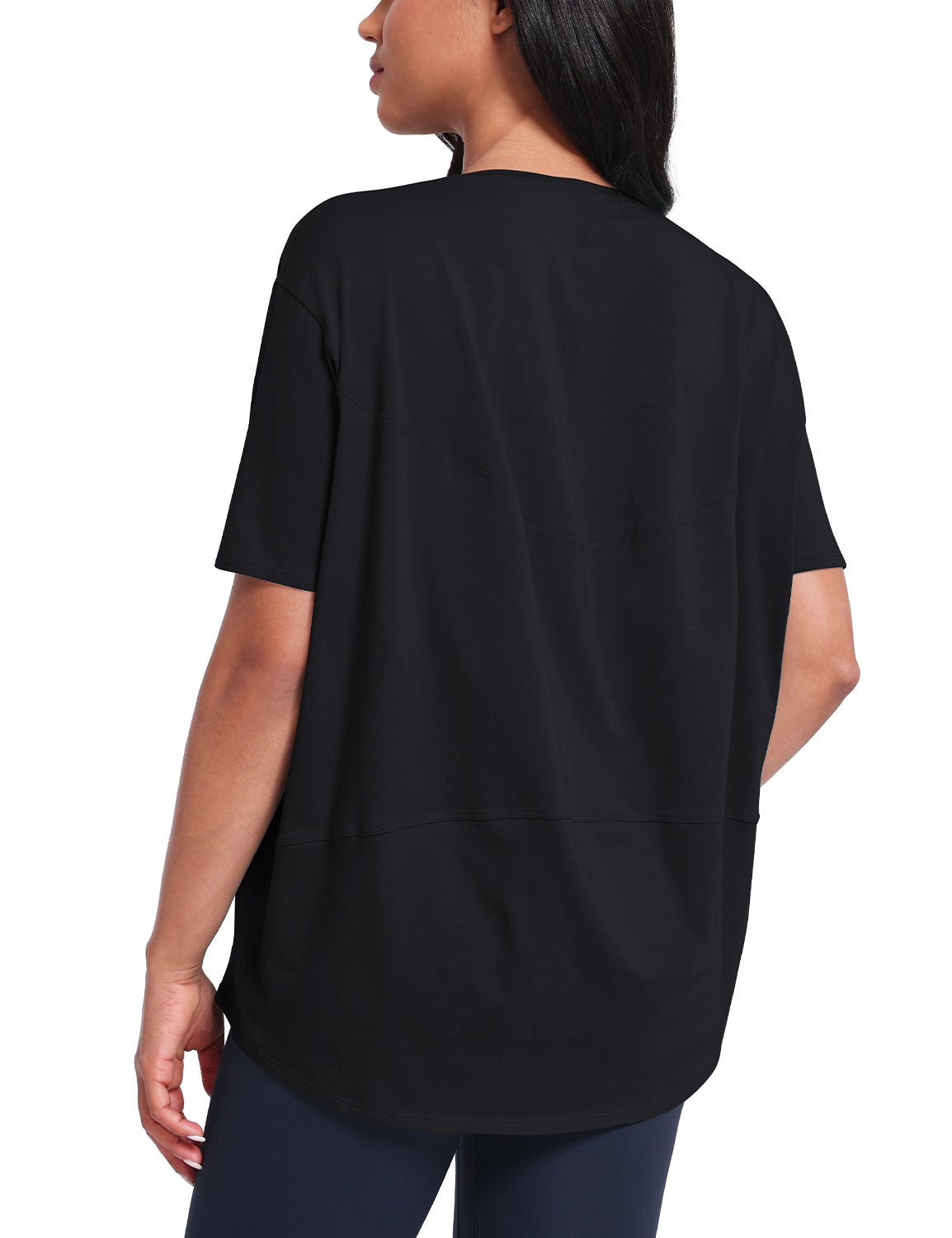 pima boat neck short sleeve shirts Black
