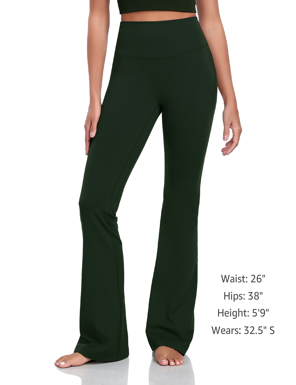 Harmony Flare Leggings 34.5 Vintage Green