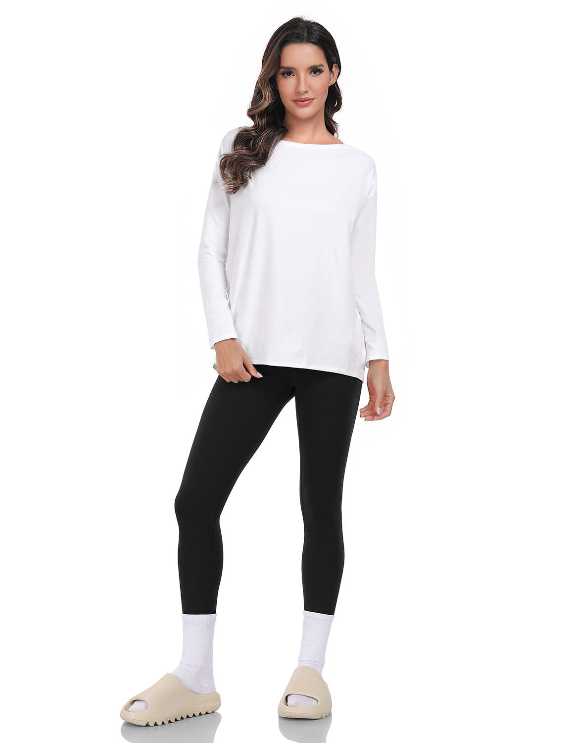 pima boat neck long sleeve shirts