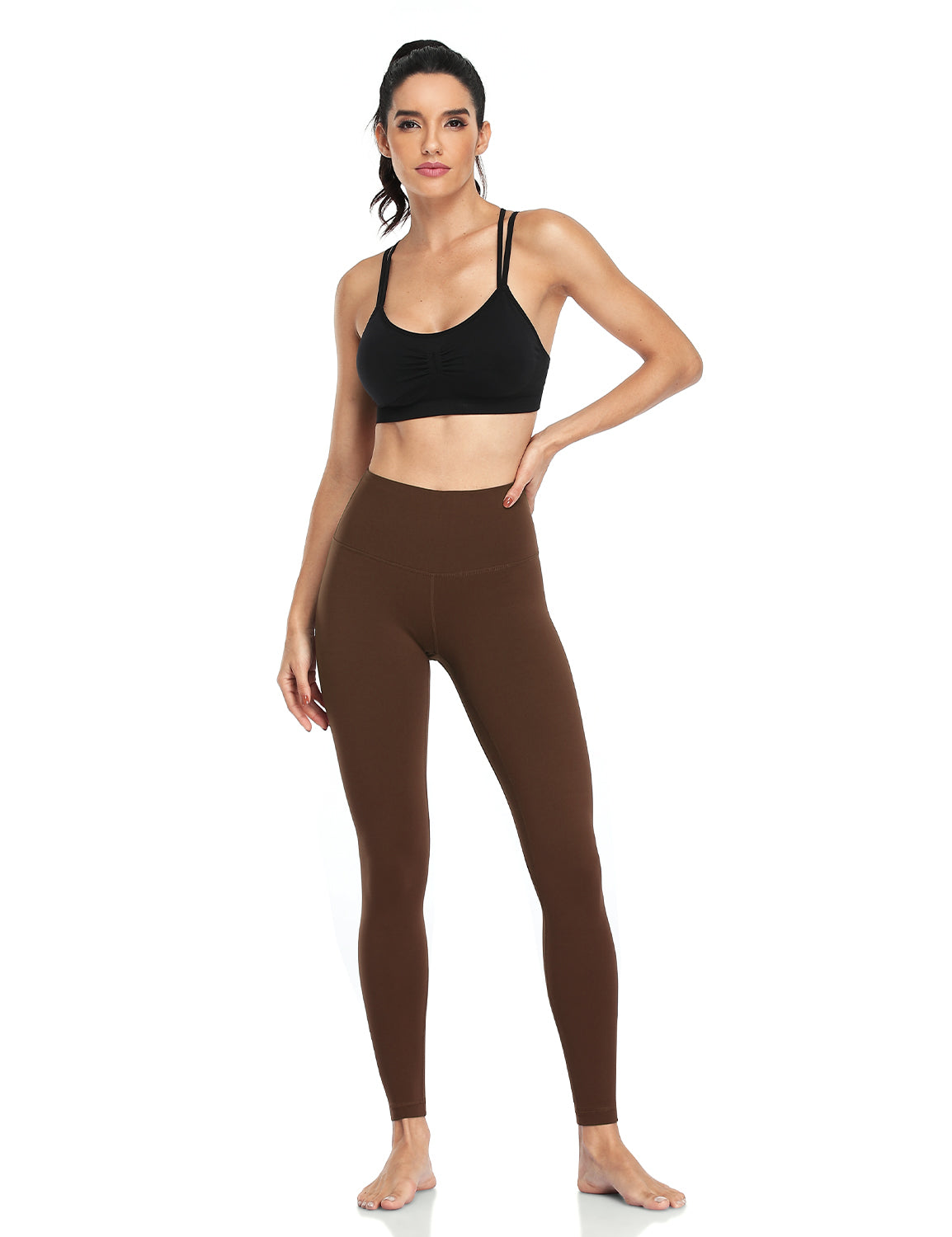 workout pro 28inch leggings Java Coffee