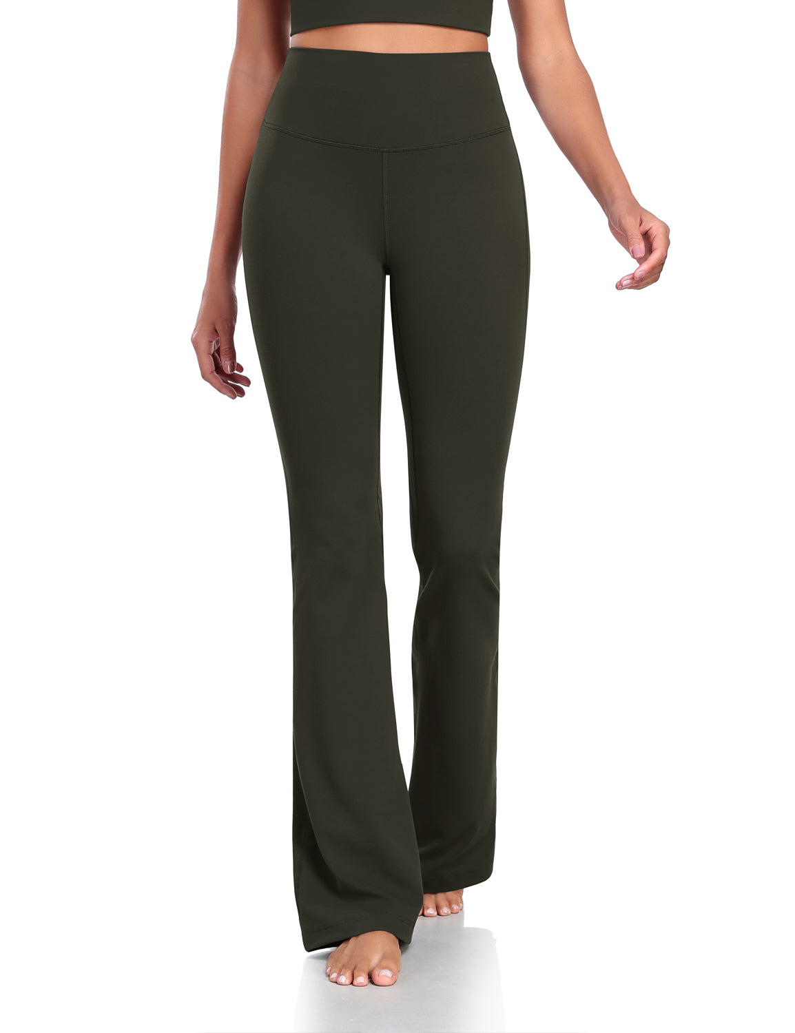 Harmony Flare Leggings 32.5 Dark Olive