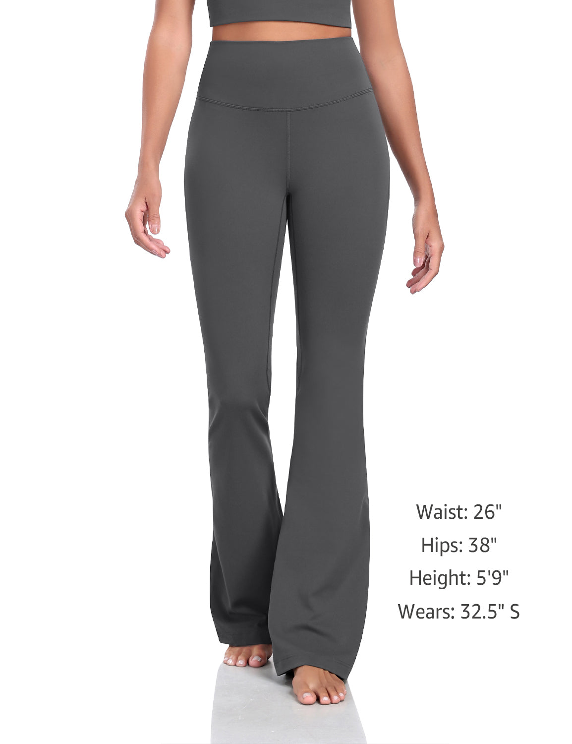 Harmony Flare Leggings 34.5 Graphite Grey