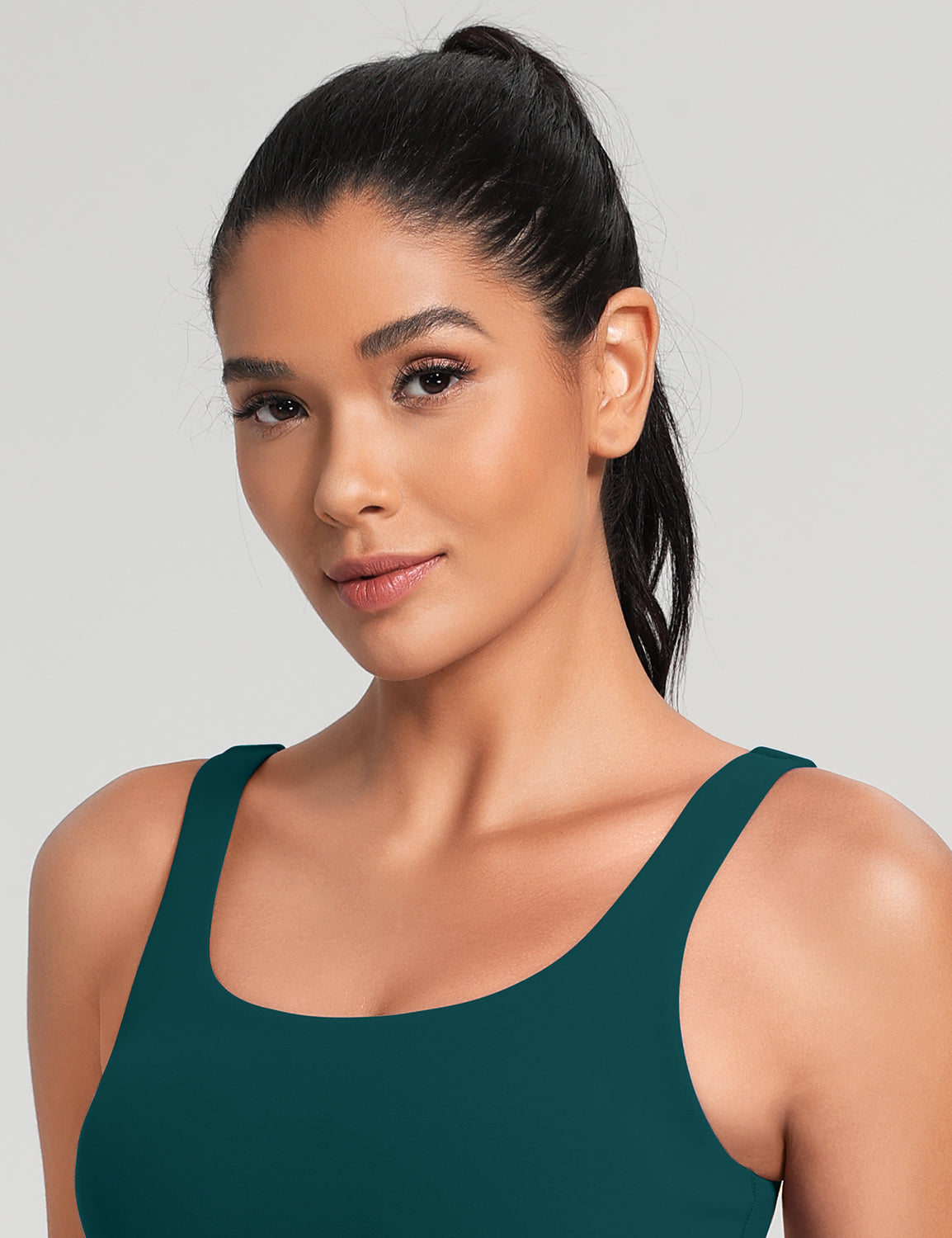 HeyNuts Zeal Bra Womens Scoop Neck Longline Sports Bras, U Back Workout Yoga Crop Tank Tops Padded A-D Cups *Updated Fit