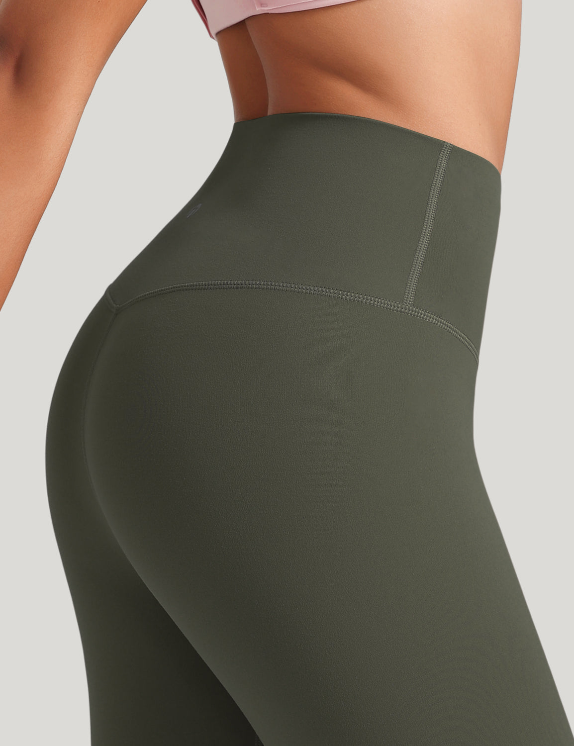 HeyNuts Workout Pro Leggings, 7/8 High Waisted Compression Gym Tummy Control Athletic Yoga Pants 25"