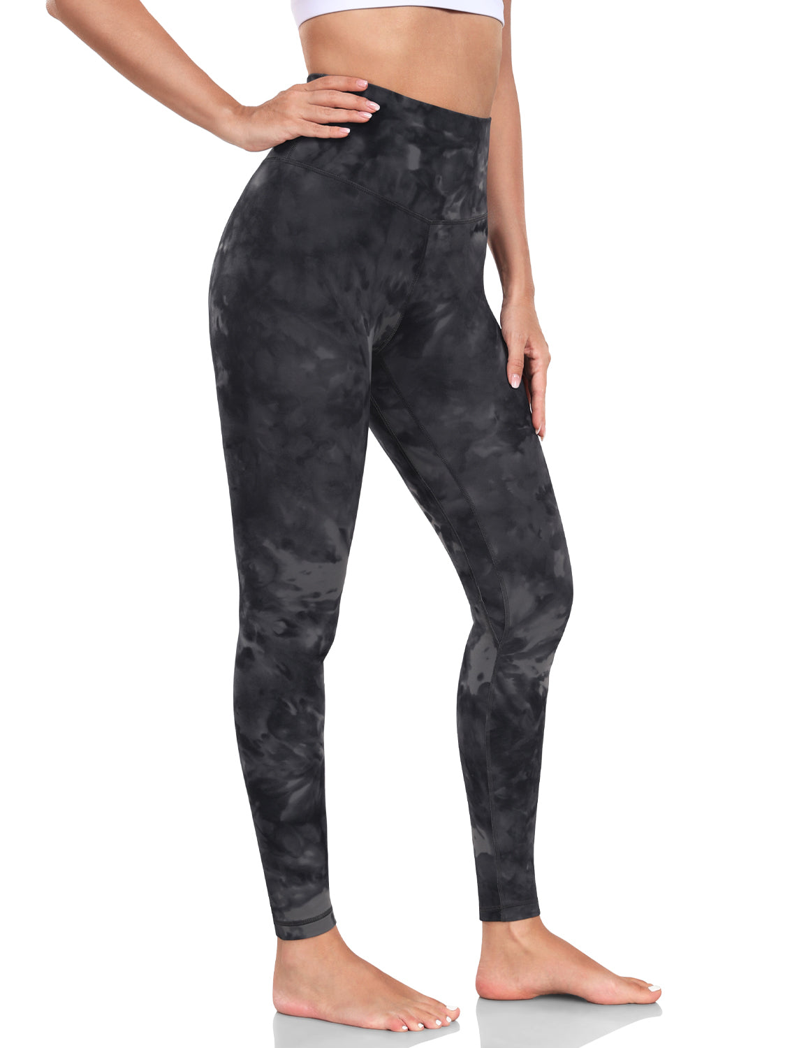 yoga pro leggings 28 Tie Dye Coal Black