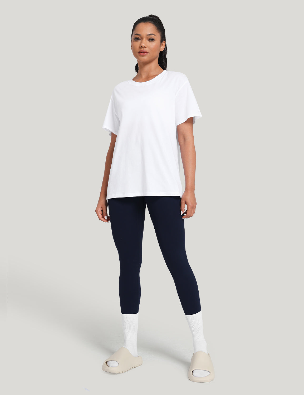 pima crew neck short sleeve shirts White