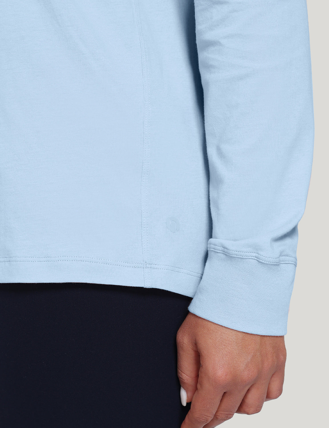 pima crew neck long sleeve shirts