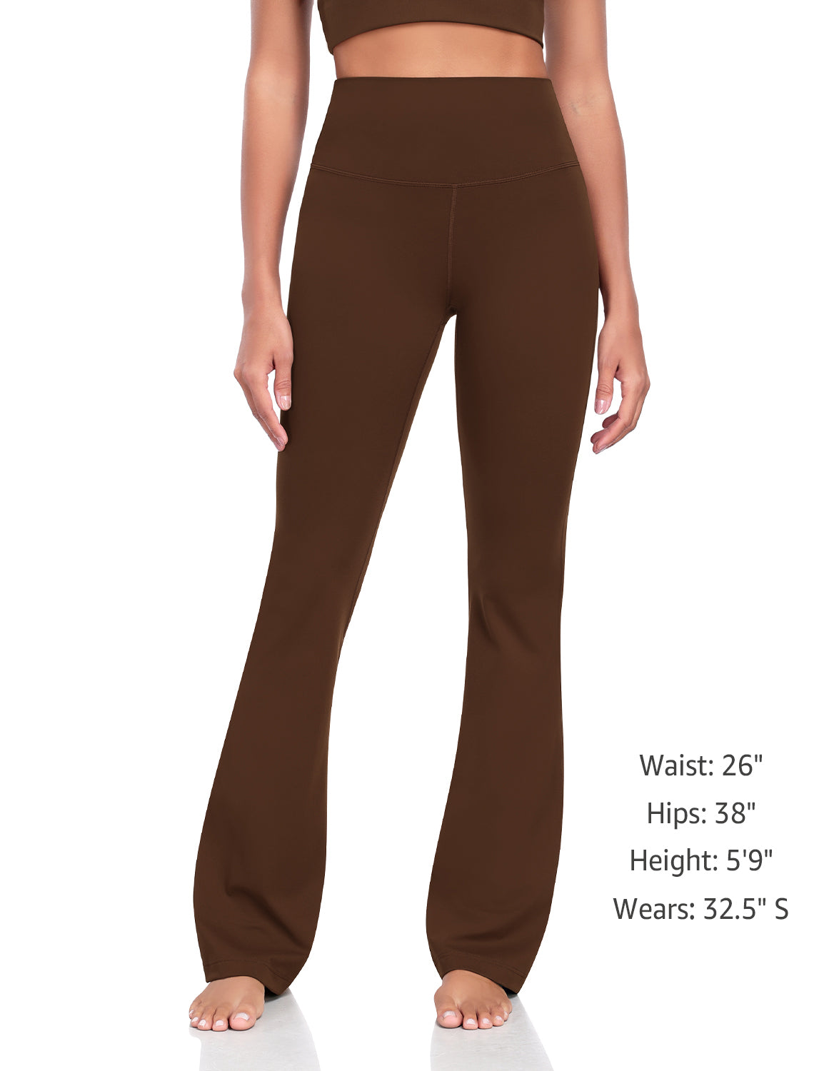 Mellow Flare Leggings 34.5 Java Coffee