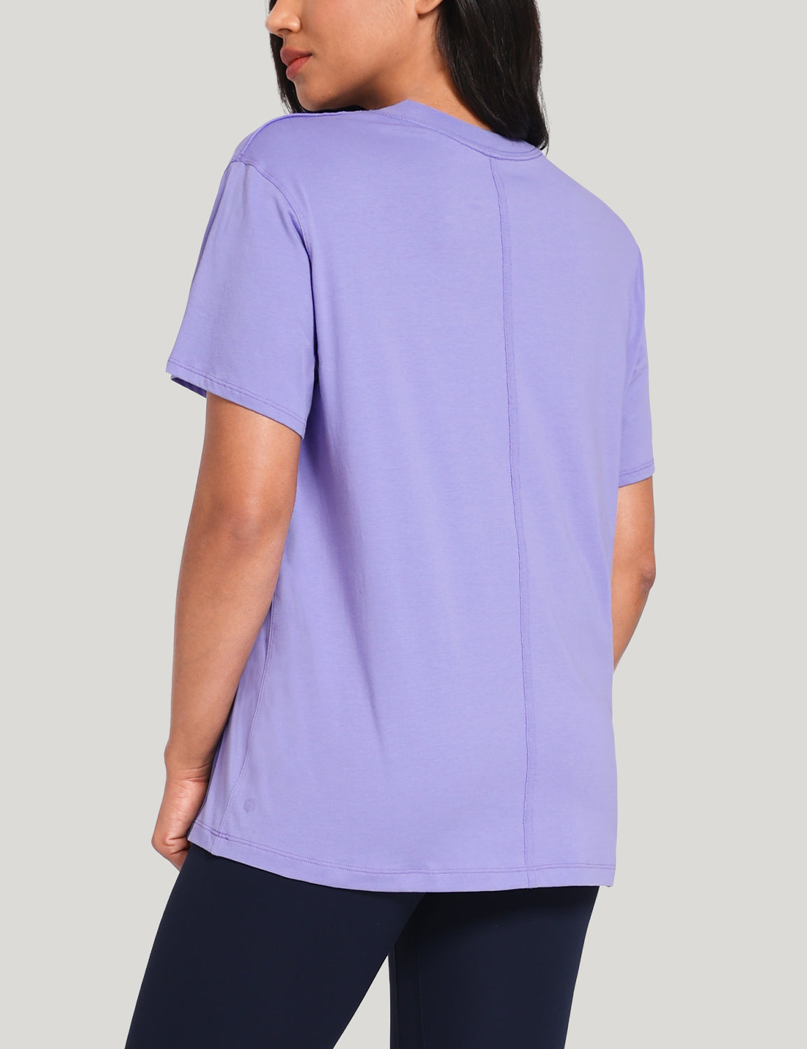 pima crew neck short sleeve shirts Dark Lavender