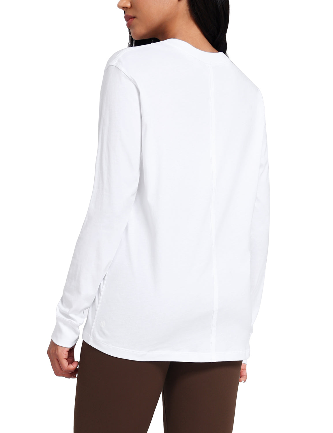 pima crew neck long sleeve shirts