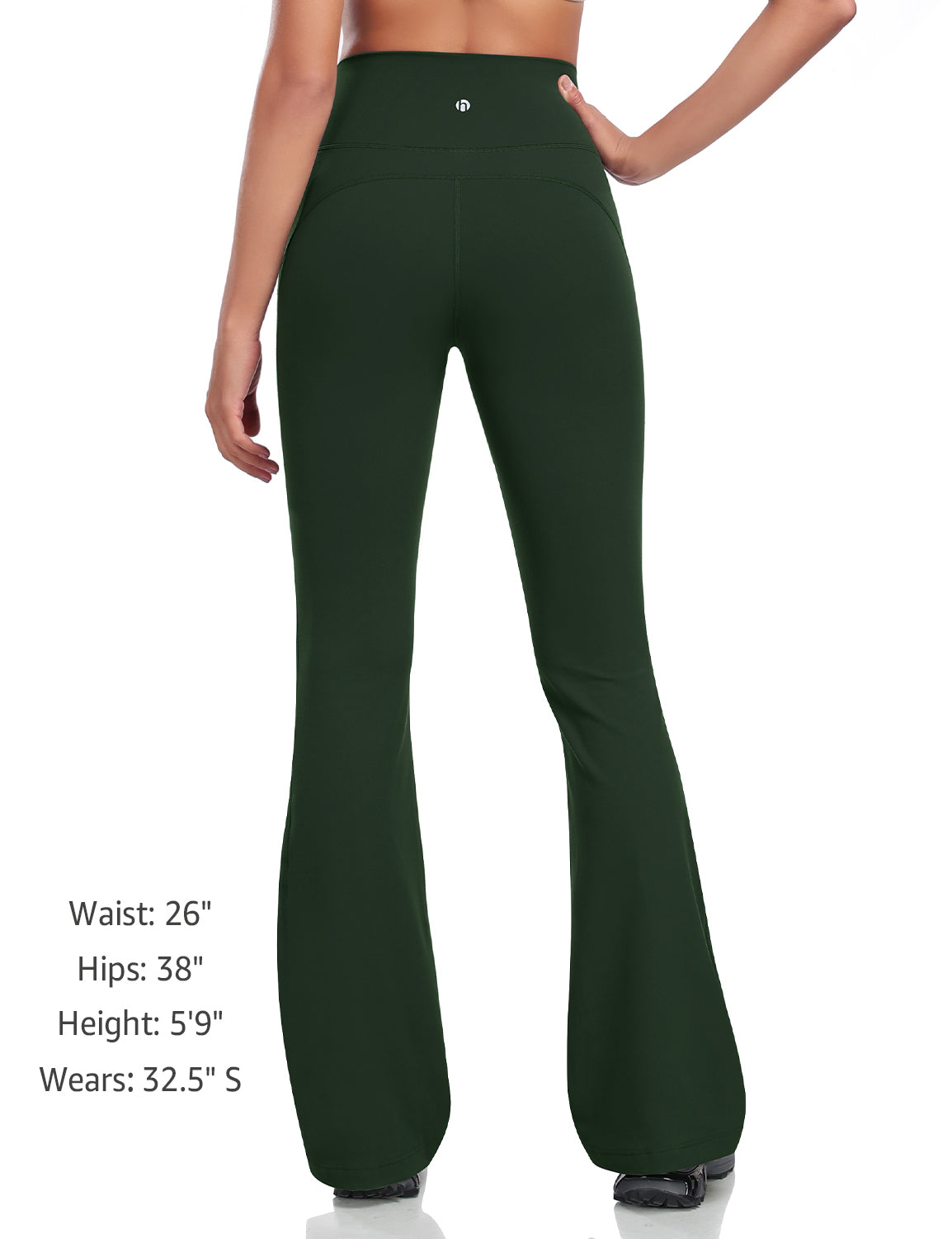 Mellow Flare Leggings 29 Vintage Green