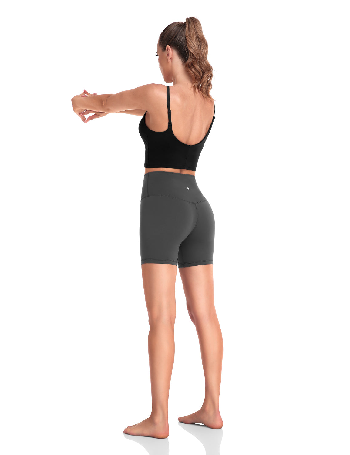 workout pro 6inch biker shorts Graphite Grey