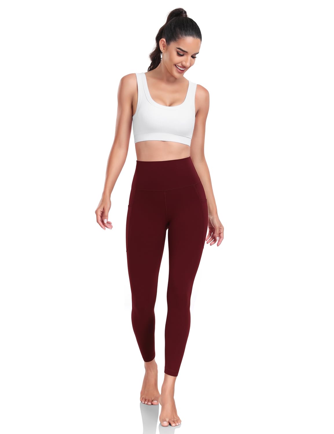 Pockets leggings Garnet Red