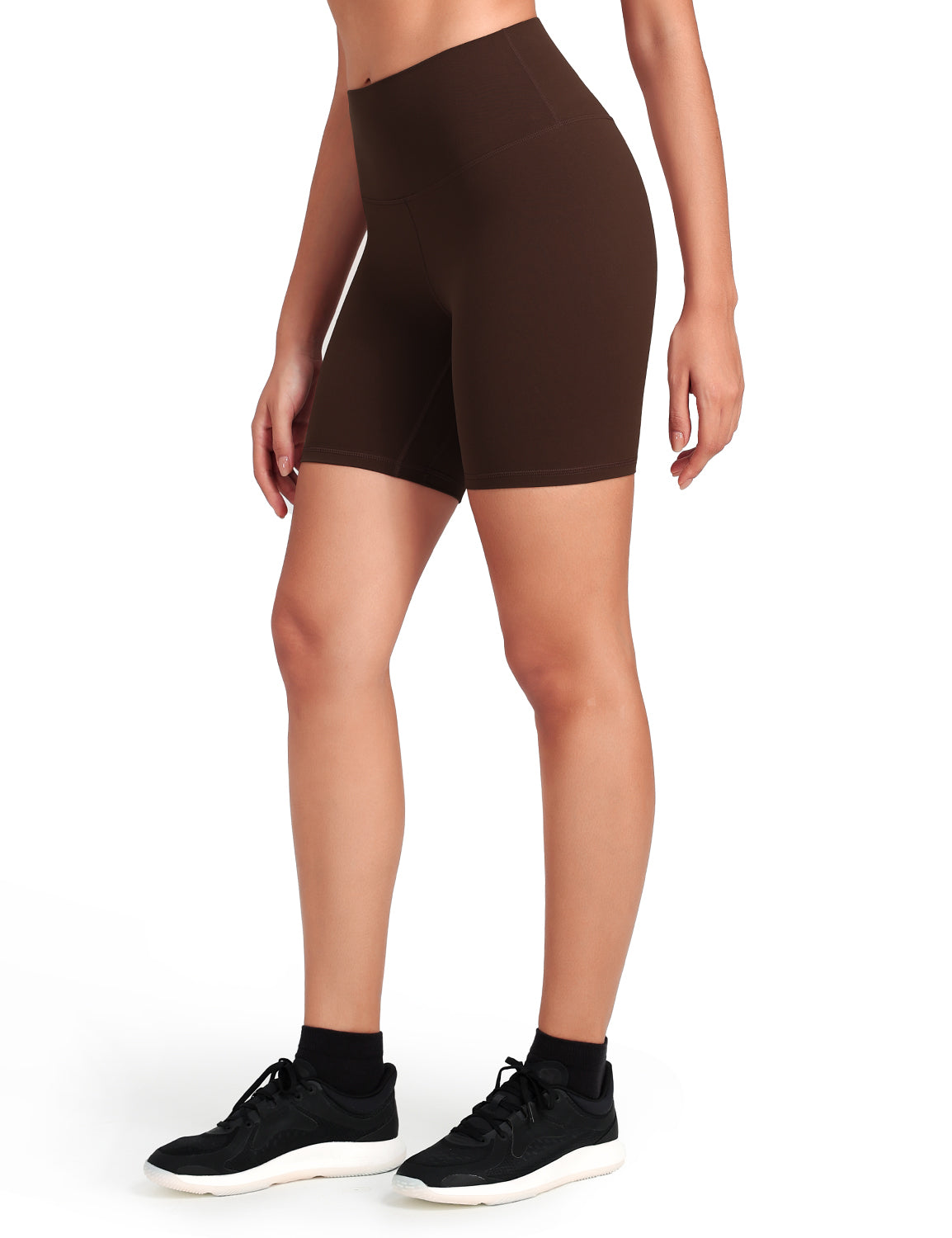 workout pro 6inch biker shorts Espresso