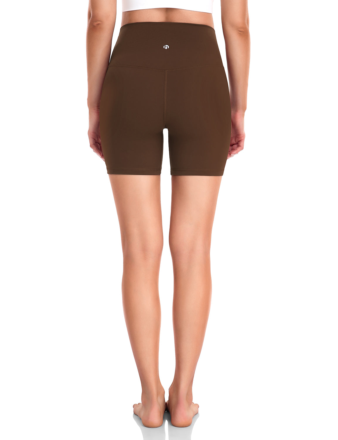 workout pro 6inch biker shorts Java Coffee