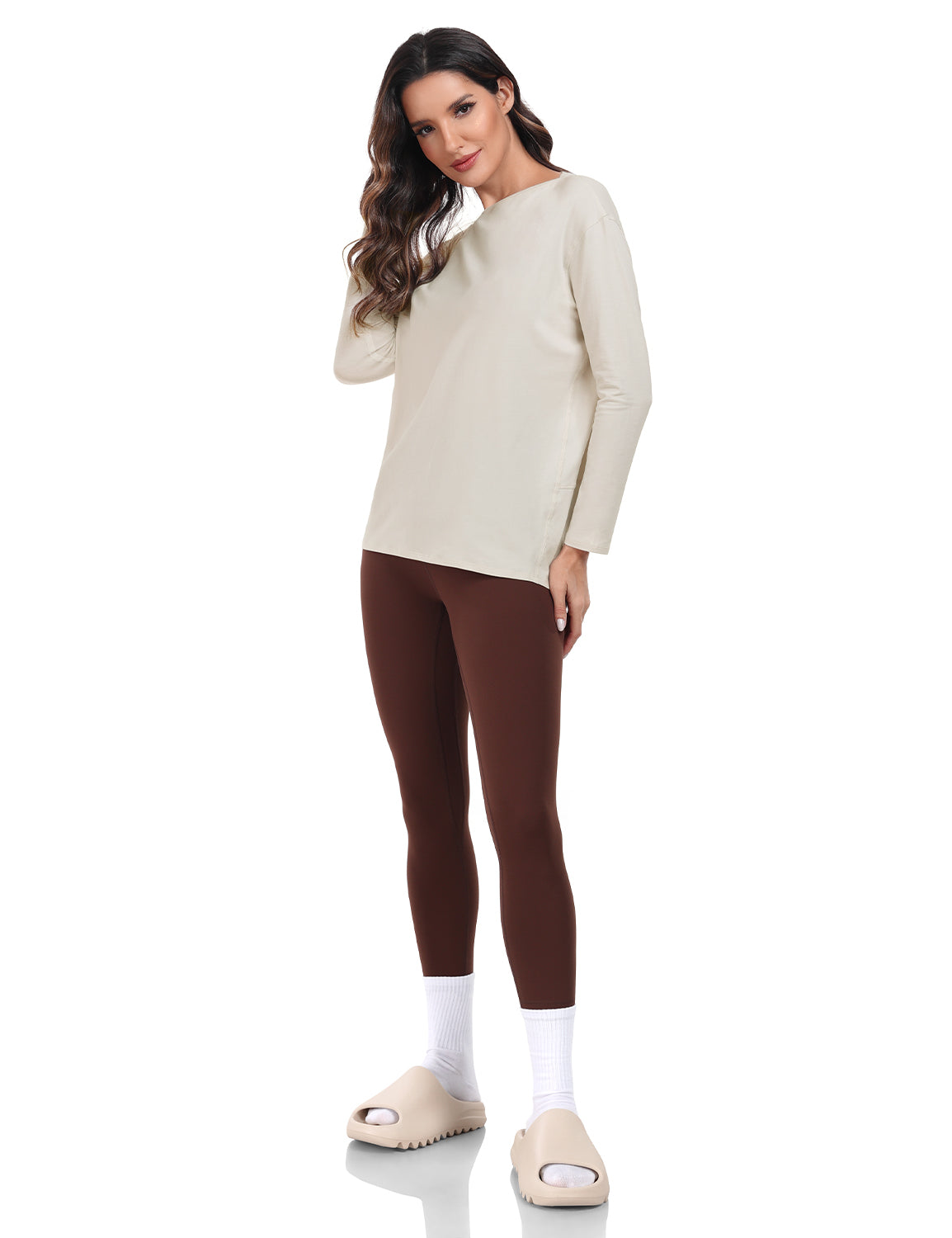 pima boat neck long sleeve shirts