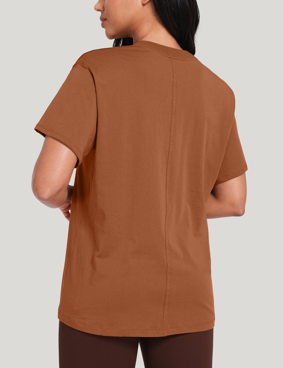 pima crew neck short sleeve shirts Caramel