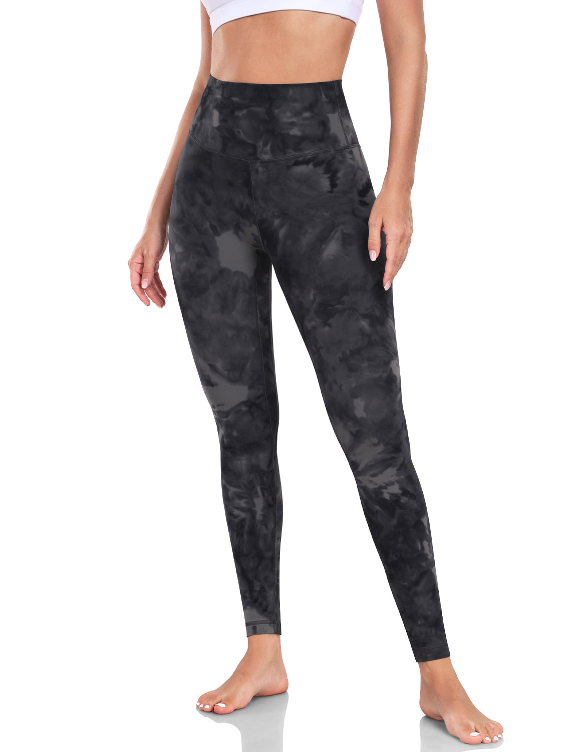 yoga pro leggings 28 Tie Dye Coal Black