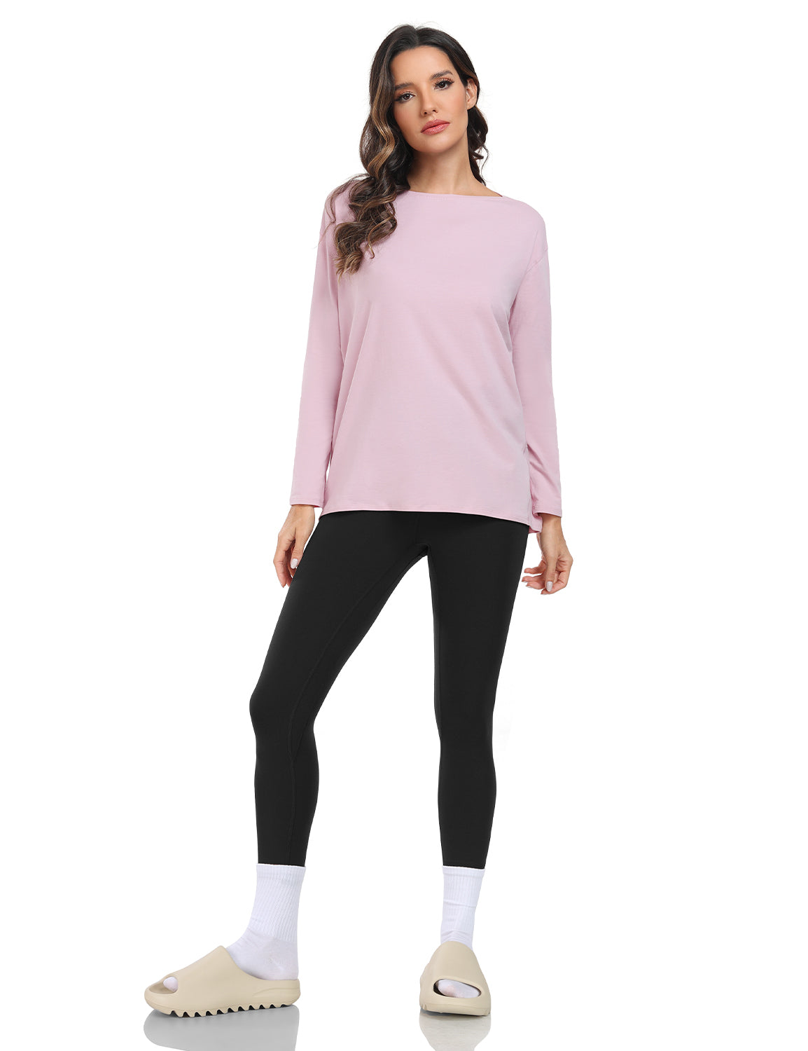 pima boat neck long sleeve shirts