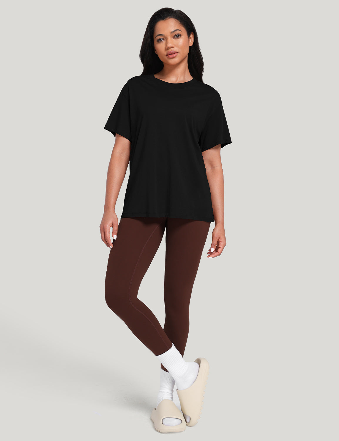 pima crew neck short sleeve shirts Black