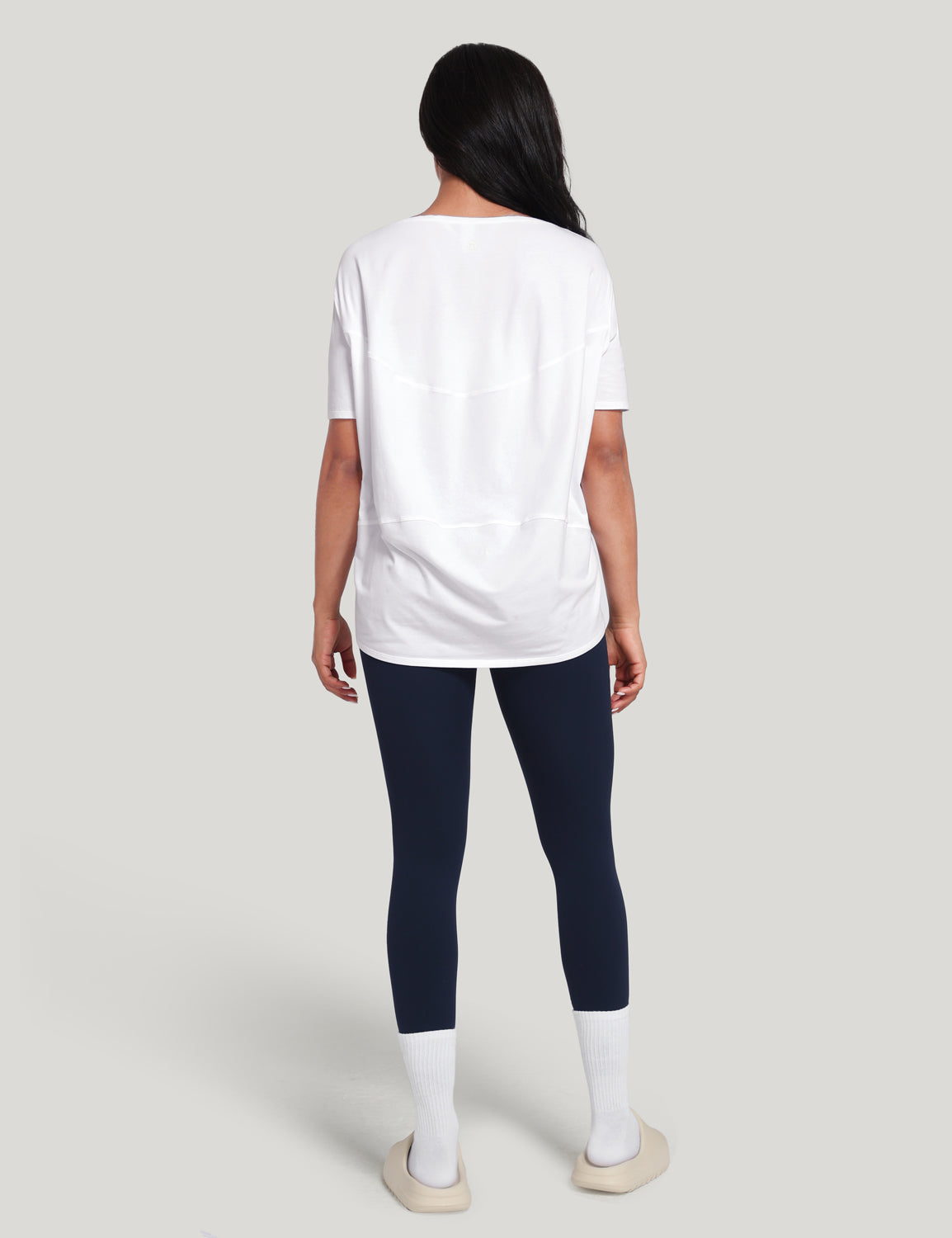 pima boat neck short sleeve shirts White