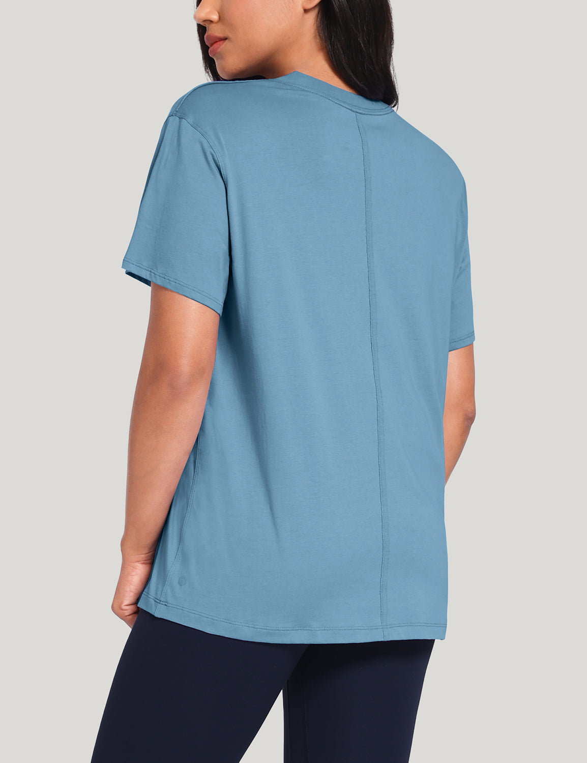 pima crew neck short sleeve shirts Azure Blue