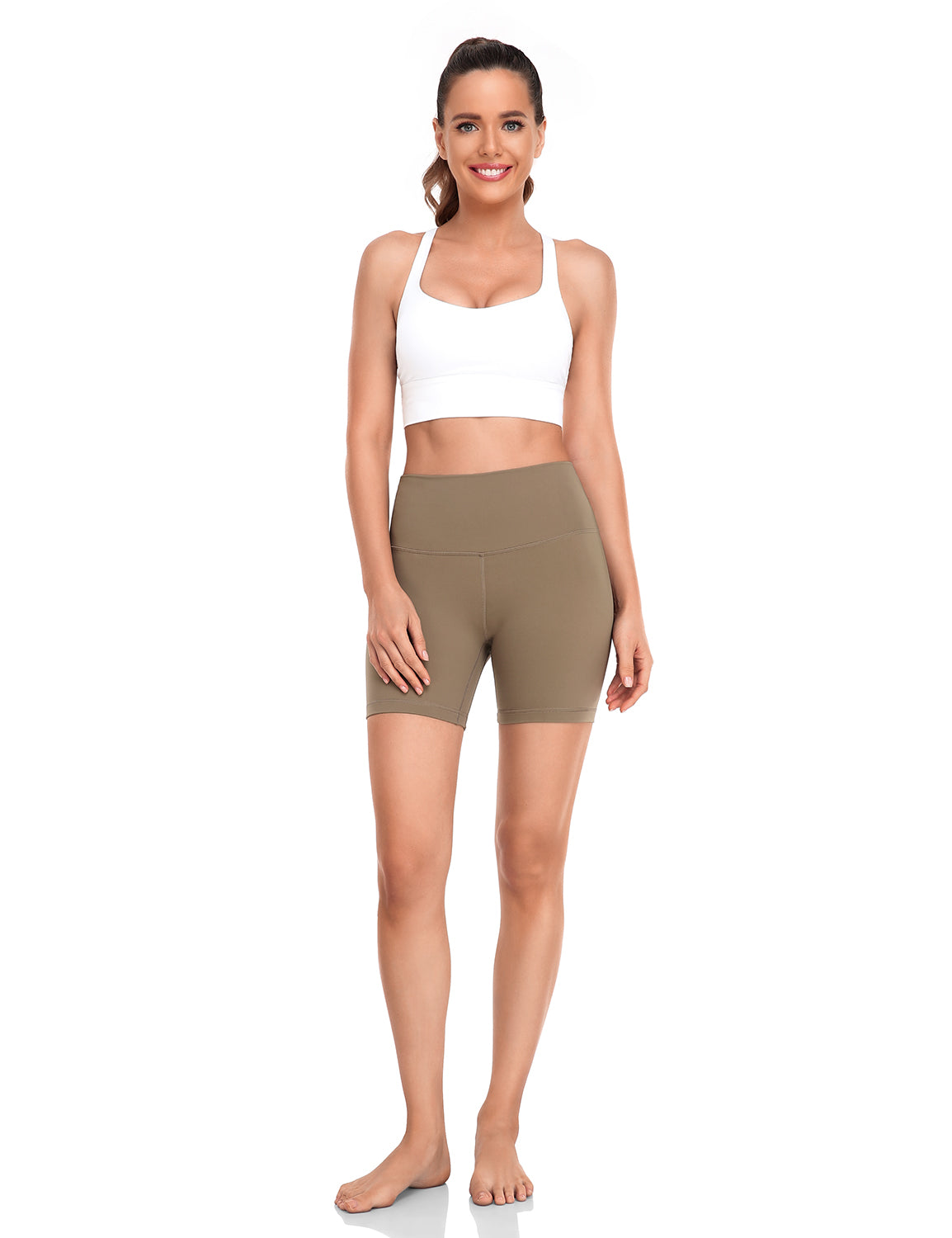 workout pro 6inch biker shorts Carbon Dust