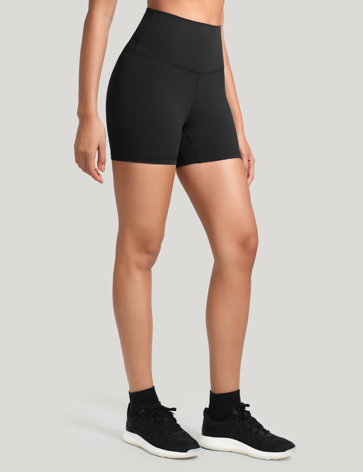 HeyNuts Workout Pro Biker Short for Women, High Waisted Tummy Control Fitness Running Yoga Gym shorts 4''
