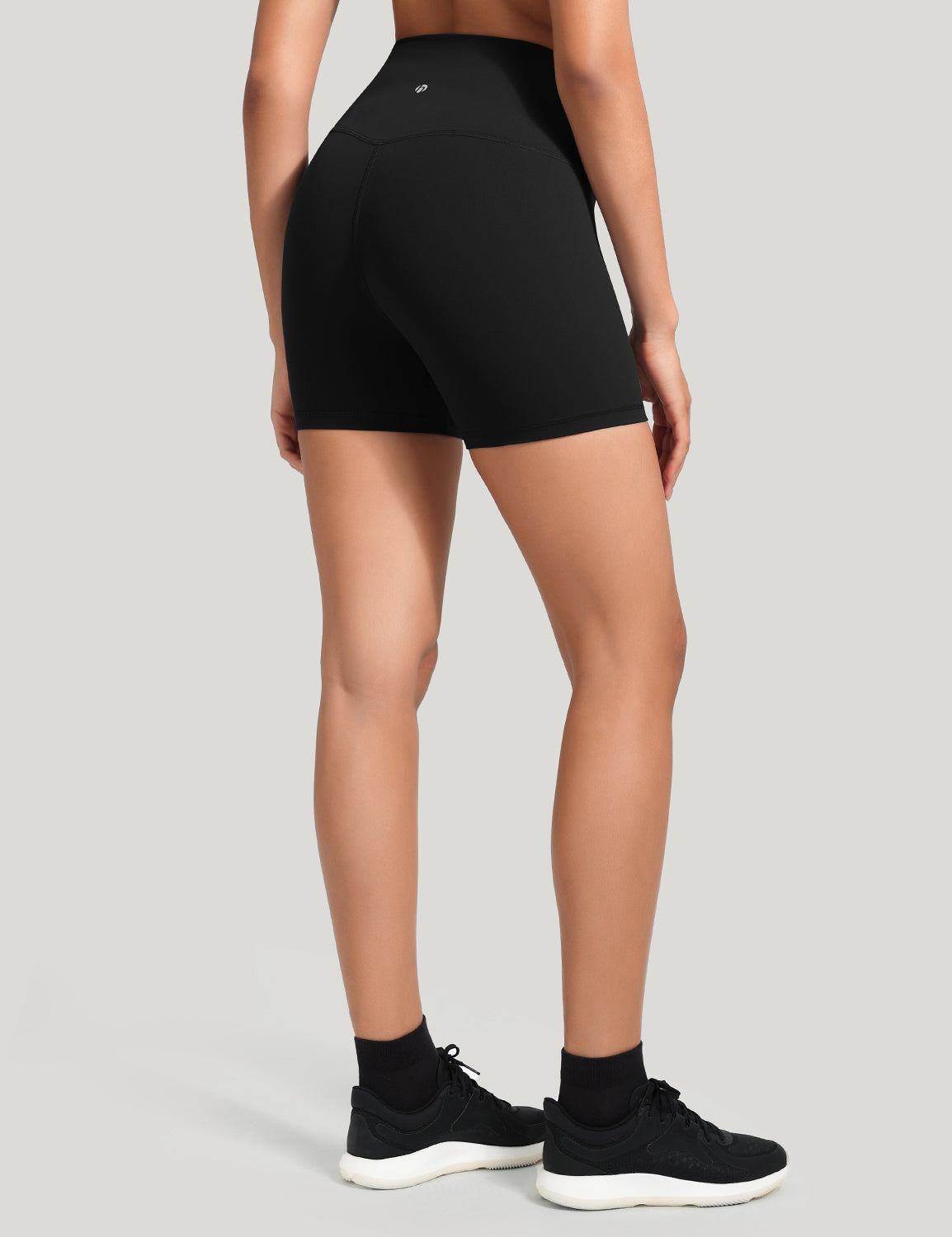 HeyNuts Workout Pro Biker Short for Women, High Waisted Tummy Control Fitness Running Yoga Gym shorts 4''