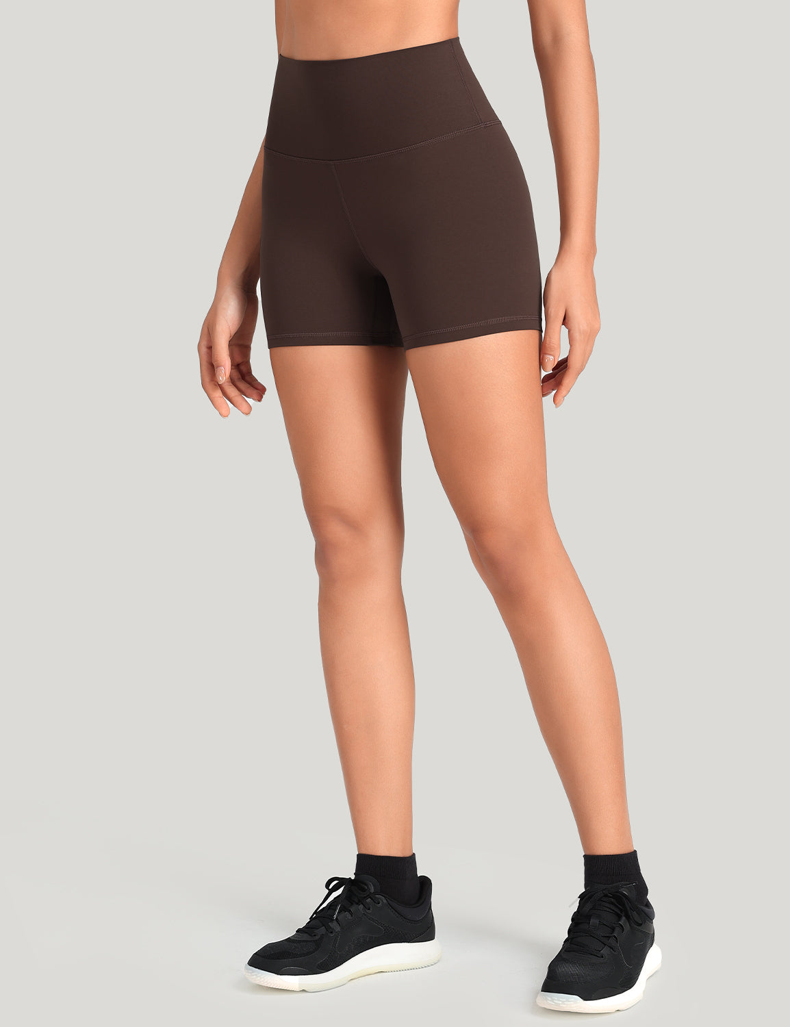 HeyNuts Workout Pro Biker Short for Women, High Waisted Tummy Control Fitness Running Yoga Gym shorts 4''