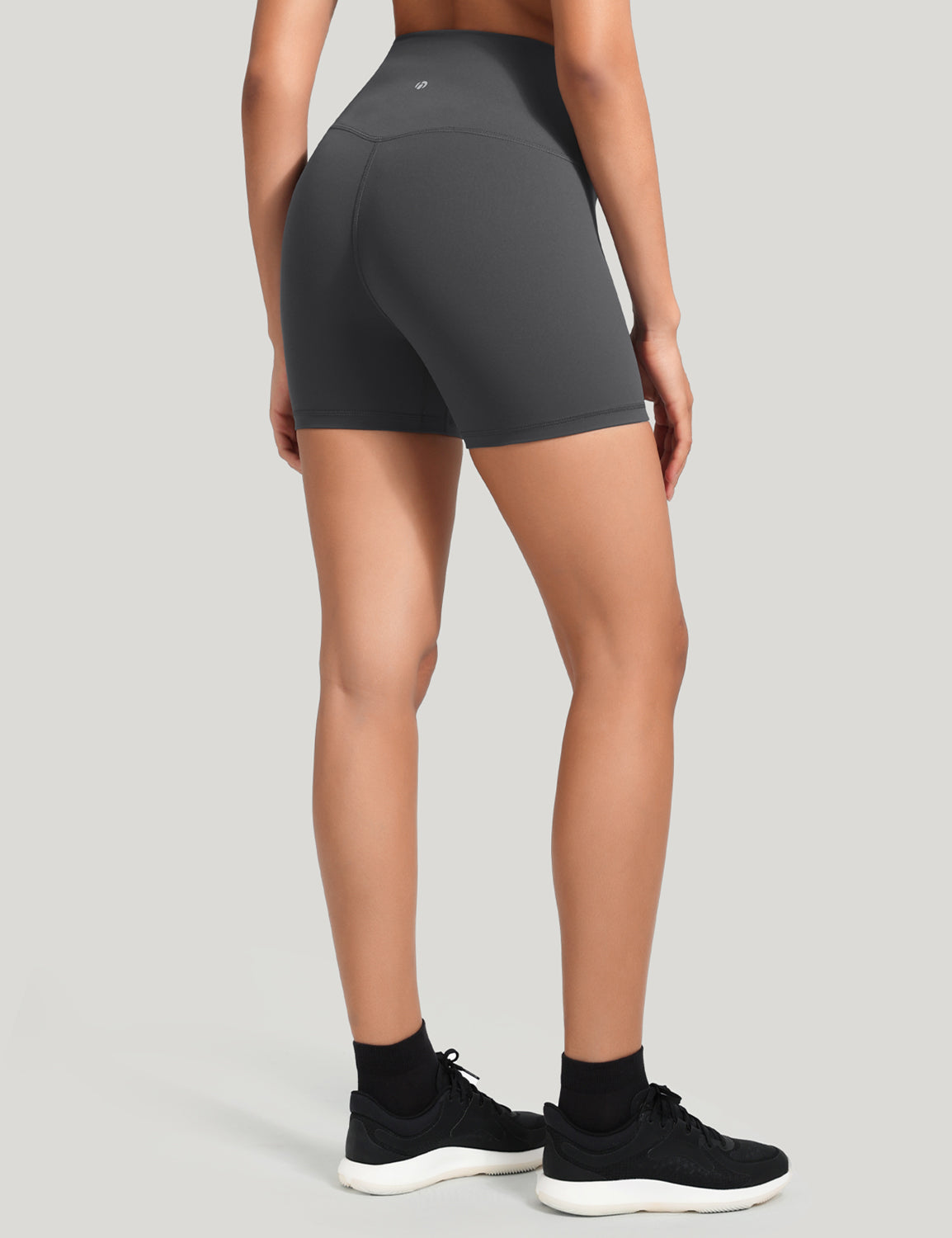 HeyNuts Workout Pro Biker Short for Women, High Waisted Tummy Control Fitness Running Yoga Gym shorts 4''
