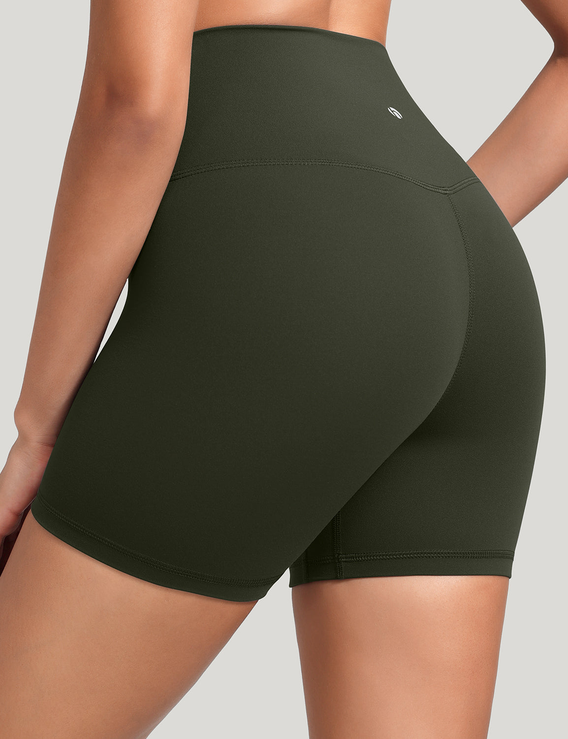 HeyNuts Workout Pro Biker Short for Women, High Waisted Tummy Control Fitness Running Yoga Gym shorts 4''
