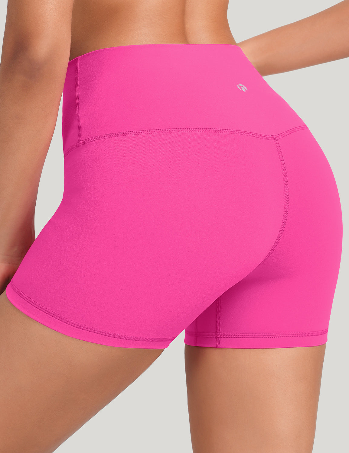 HeyNuts Workout Pro Biker Short for Women, High Waisted Tummy Control Fitness Running Yoga Gym shorts 4''