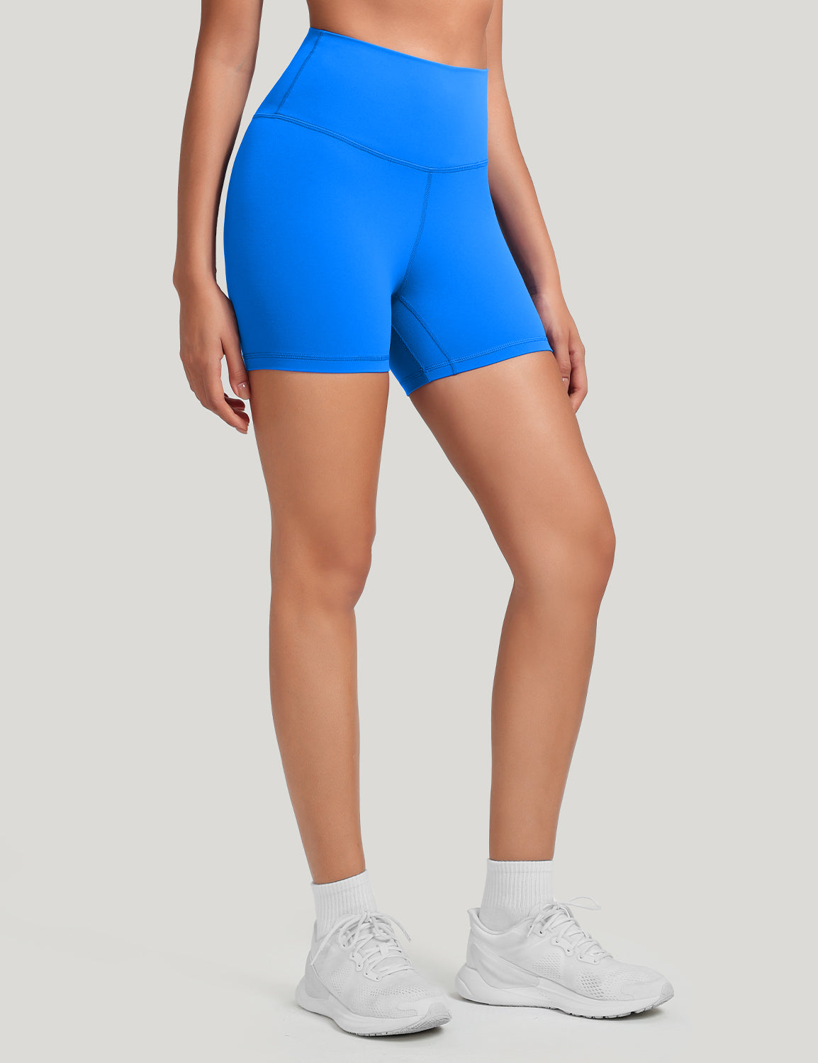 HeyNuts Workout Pro Biker Short for Women, High Waisted Tummy Control Fitness Running Yoga Gym shorts 4''