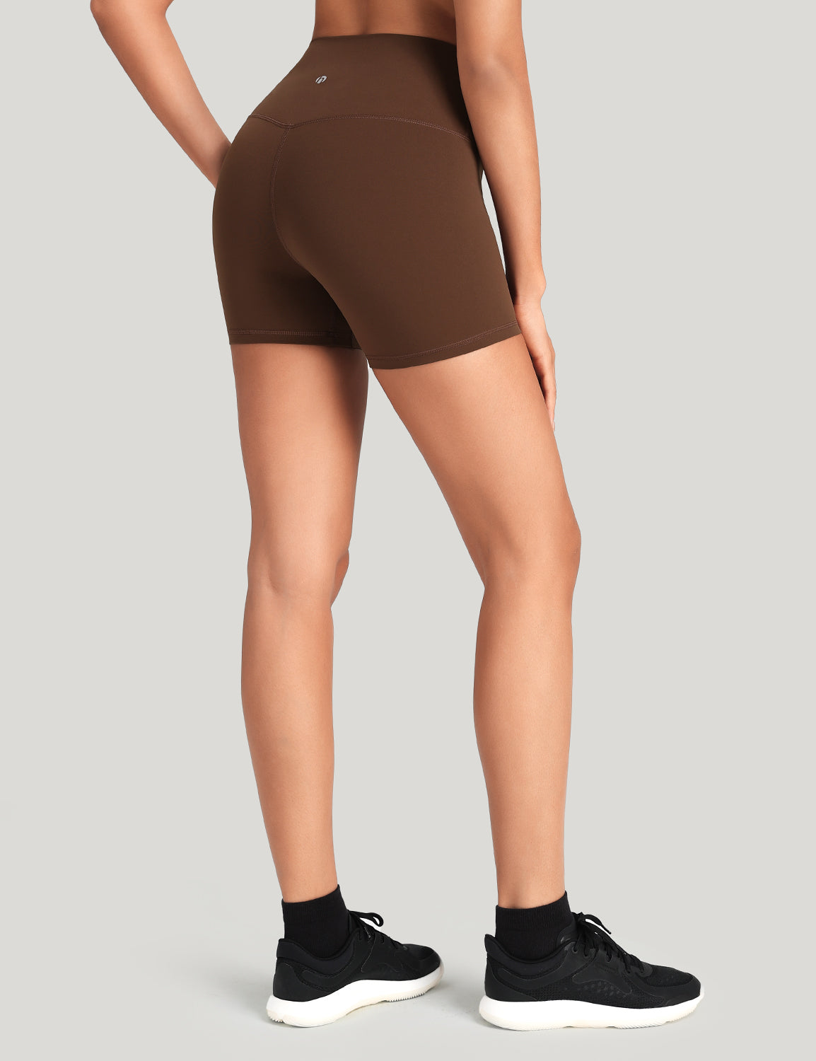 HeyNuts Workout Pro Biker Short for Women, High Waisted Tummy Control Fitness Running Yoga Gym shorts 4''
