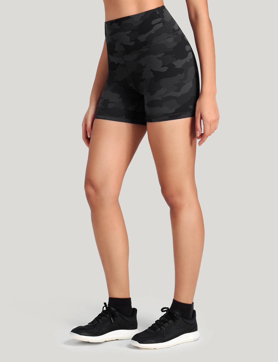HeyNuts Workout Pro Biker Short for Women, High Waisted Tummy Control Fitness Running Yoga Gym shorts 4''