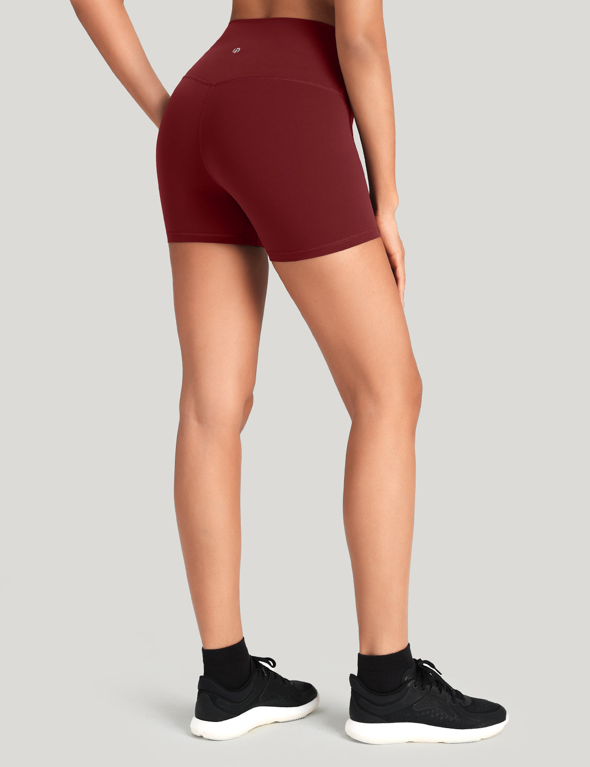 HeyNuts Workout Pro Biker Short for Women, High Waisted Tummy Control Fitness Running Yoga Gym shorts 4''