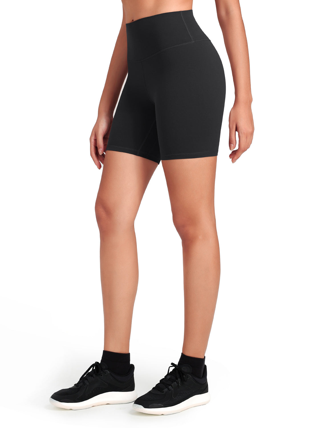 HeyNuts Women's Workout Pro Biker Short, High Waisted Tummy Control Athletic Running Spandex Yoga shorts 6''