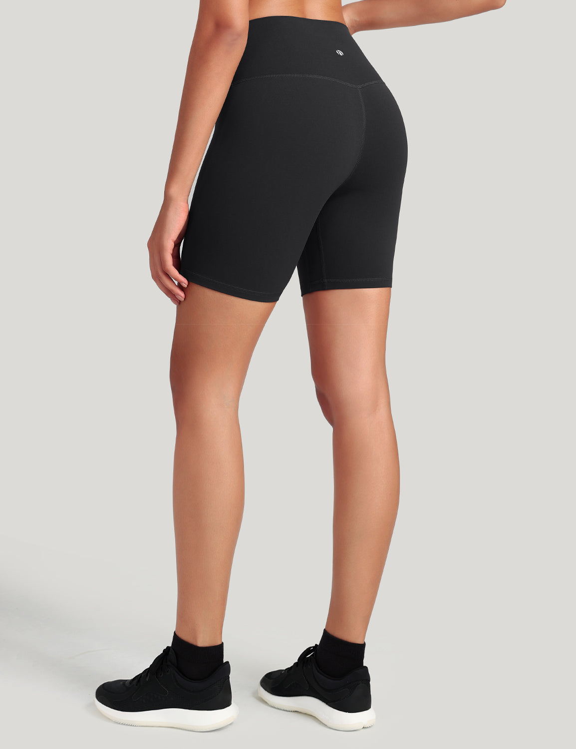 HeyNuts Women's Workout Pro Biker Short, High Waisted Tummy Control Athletic Running Spandex Yoga shorts 6''