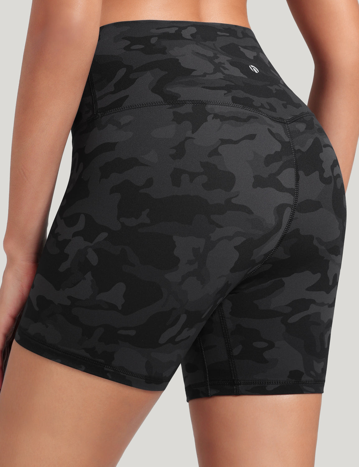 HeyNuts Women's Workout Pro Biker Short, High Waisted Tummy Control Athletic Running Spandex Yoga shorts 6''